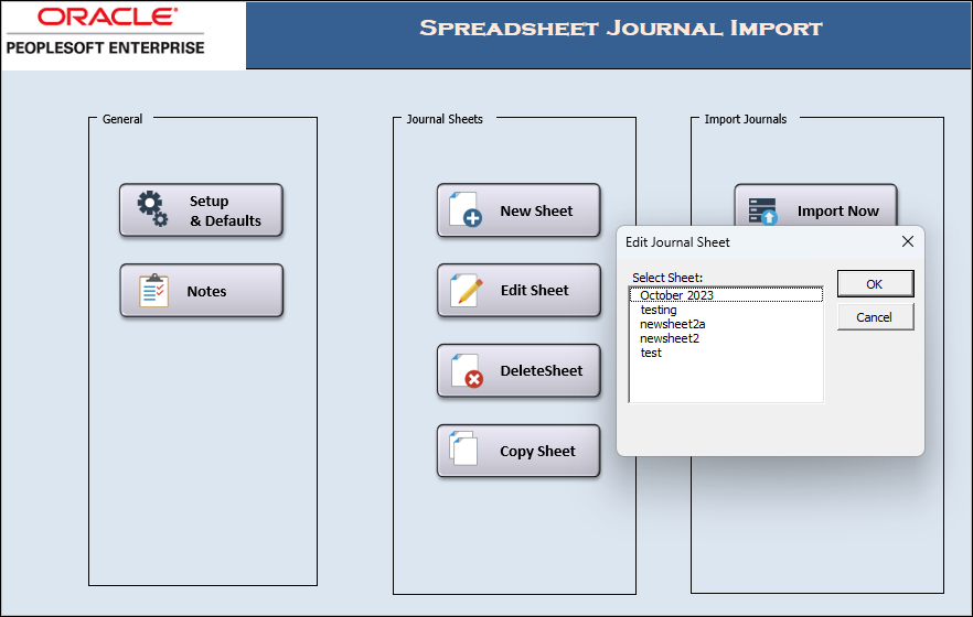 (GL) Reviewing and Uploading Spreadsheet Journal Entries